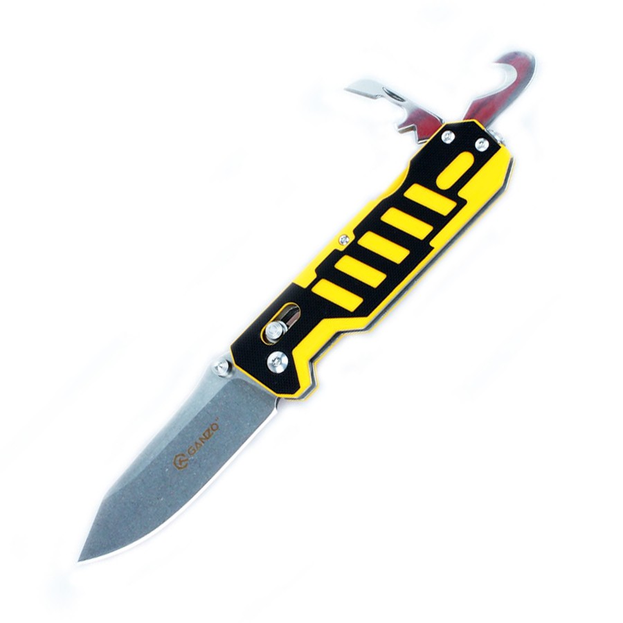 Knife Ganzo G704, Yellow online catalog , description of  Knife Ganzo G704, Yellow, characteristics Knife Ganzo G704, Yellow