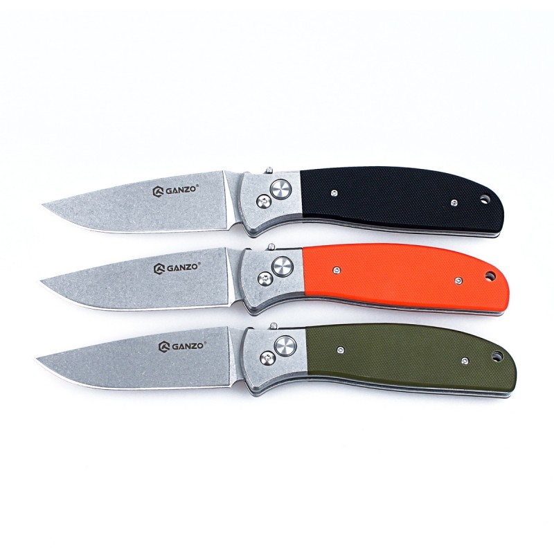 Knife Ganzo G7482 (Orange, Black, Green)
