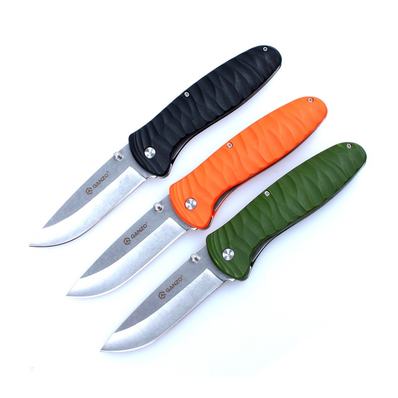 Knife Ganzo G6252 (Orange, Black, Green)