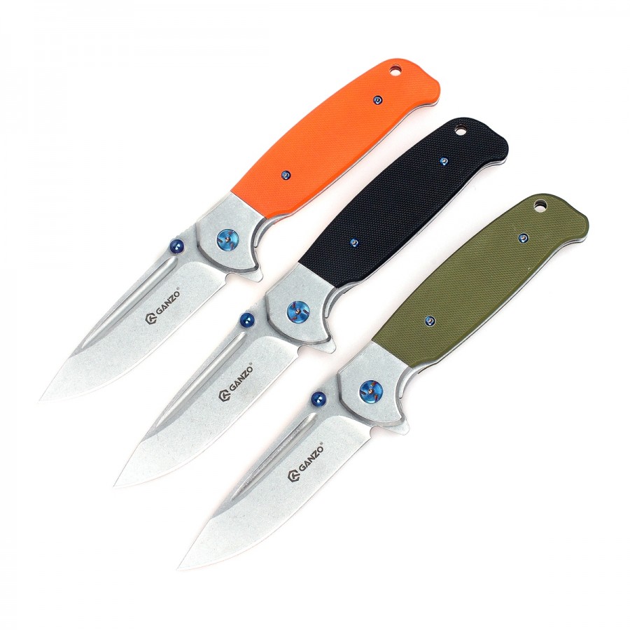 Knife Ganzo G7522 (Black, Green, Orange) online catalog ,  description of Knife Ganzo G7522 (Black, Green, Orange), characteristics  Knife Ganzo G7522 (Black, Green, Orange)