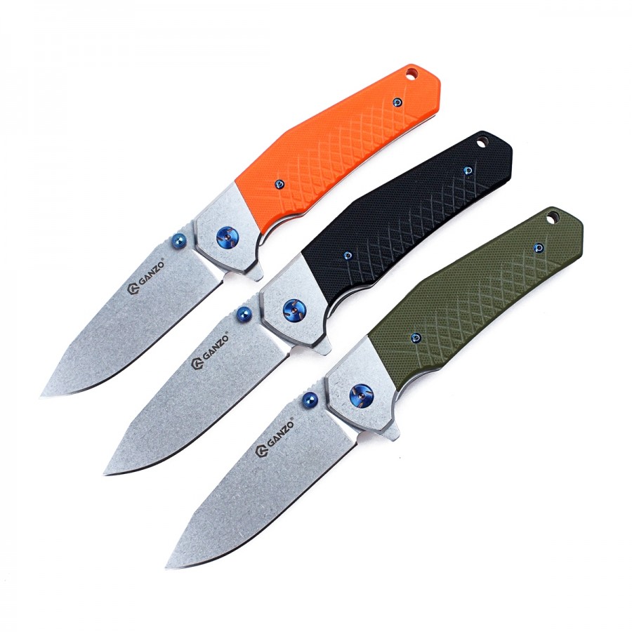 Knife Ganzo G7492 (Black, Green, Orange)