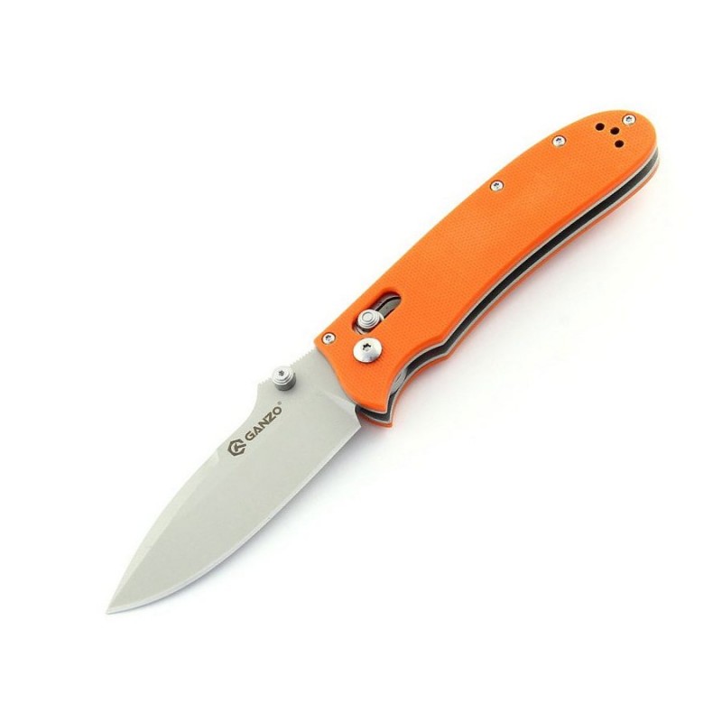 Knife Ganzo G704 (Blue, Orange)