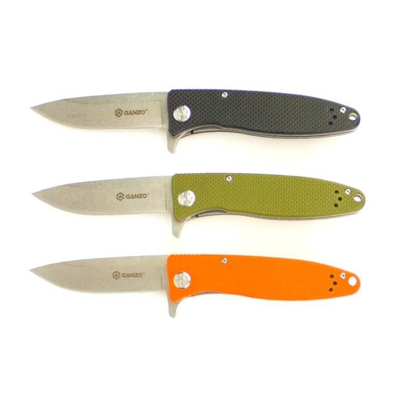 Knife Ganzo G728 (Black, Green, Orange)
