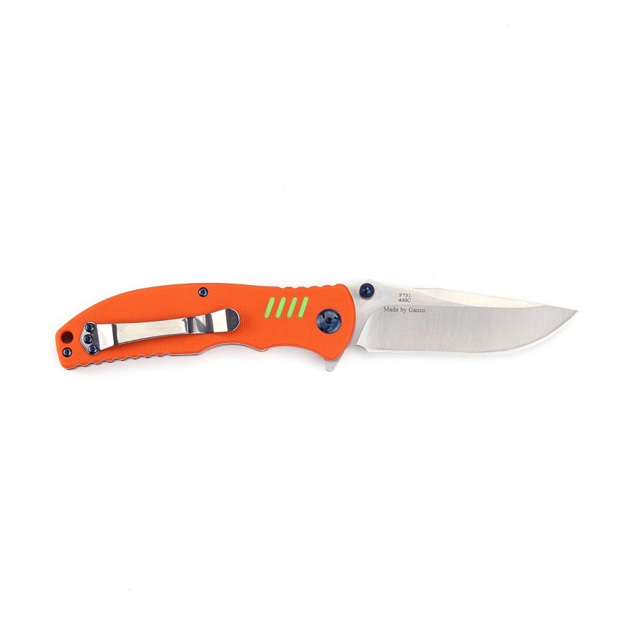 Knife Firebird by Ganzo F7563 (Black, Green, Orange) online catalog  , description of Knife Firebird by Ganzo F7563 (Black, Green,  Orange), characteristics Knife Firebird by Ganzo F7563 (Black, Green,  Orange)