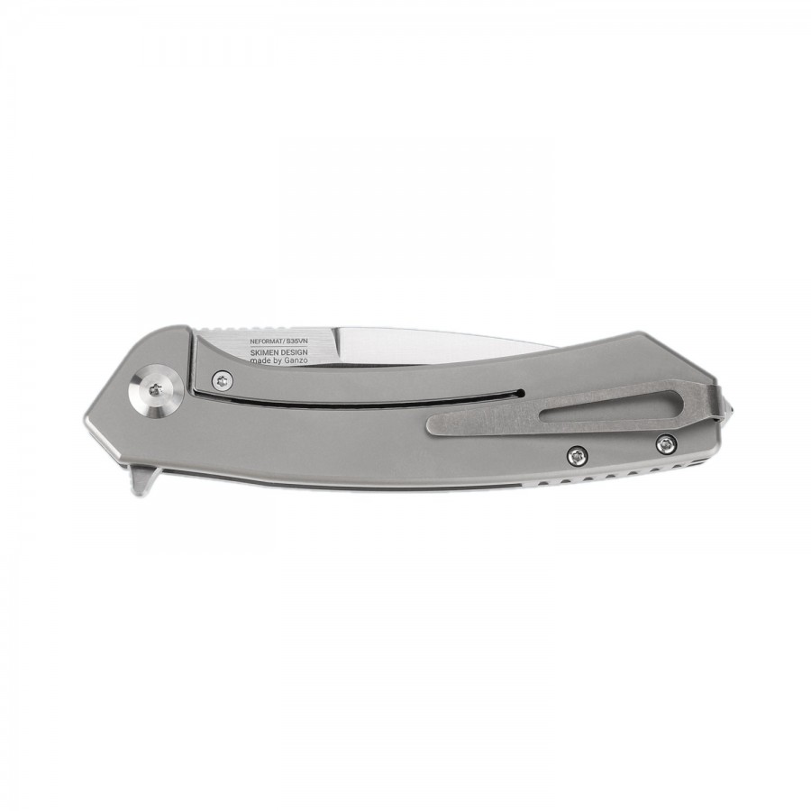 Knife Adimanti model Neformat by Ganzo (SKIMEN DESIGN) TITANIUM HANDLE S35VN