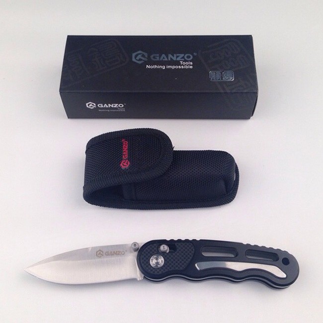 Knife Ganzo G718 (Silvery, Black, Gray)