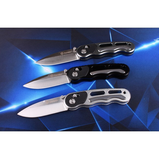 Knife Ganzo G718 (Silvery, Black, Gray)