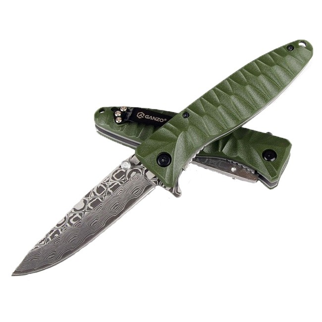 Knife Ganzo G620 (Black, Yellow, Green)