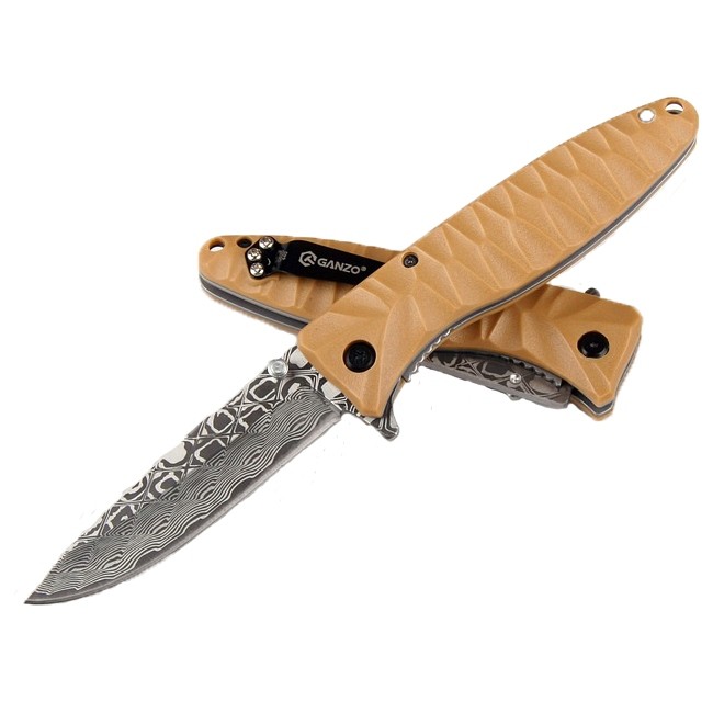 Knife Ganzo G620 (Black, Yellow, Green)