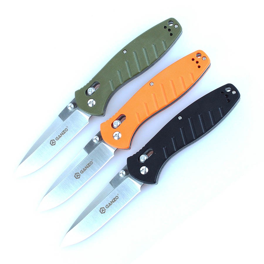 Knife Ganzo G738 (Black, Green, Orange)