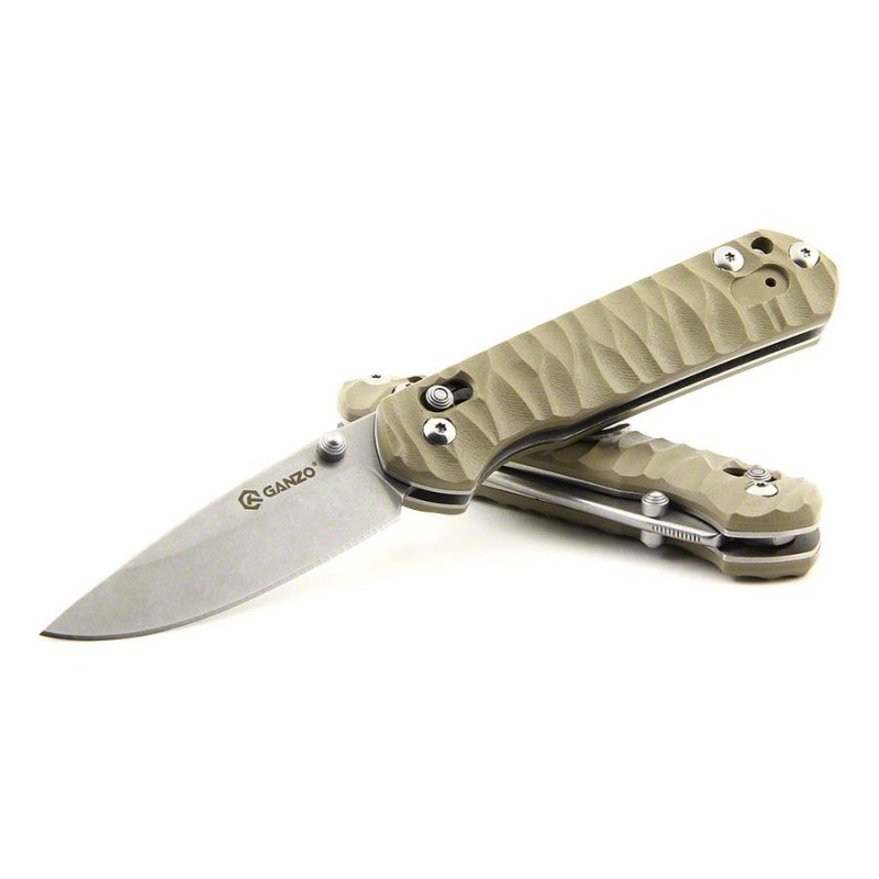 Knife Ganzo G717 (Black, Yellow, Orange)
