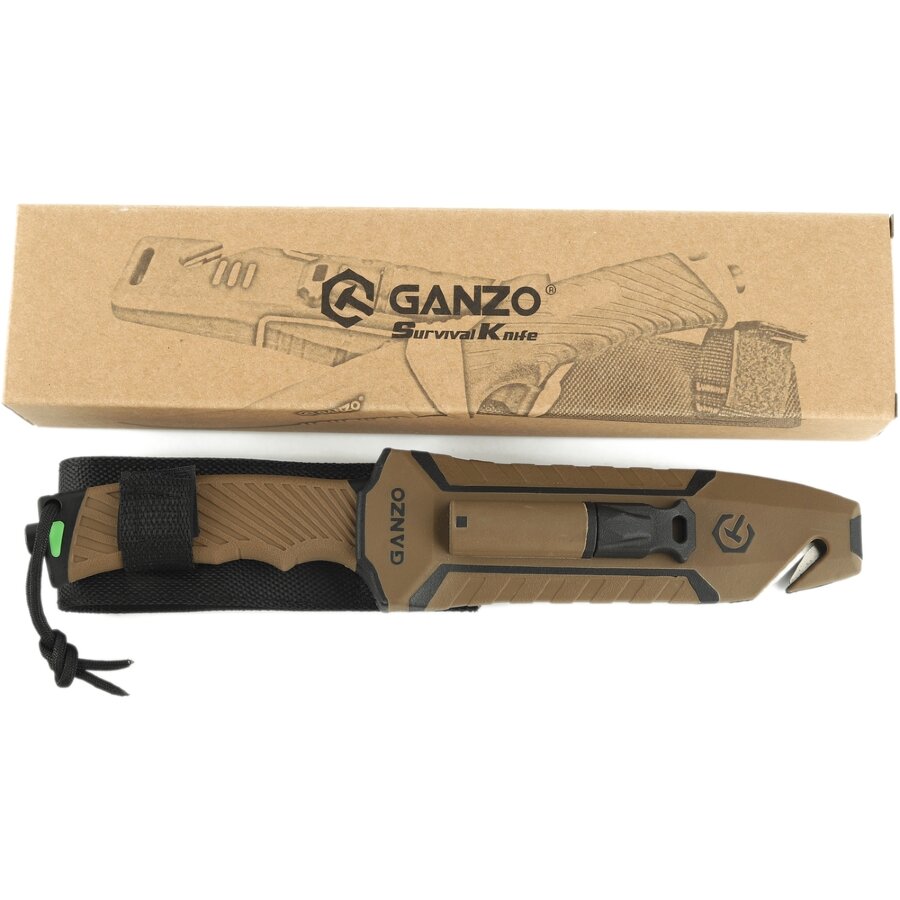 Knife Ganzo G8012V2-DY Brown