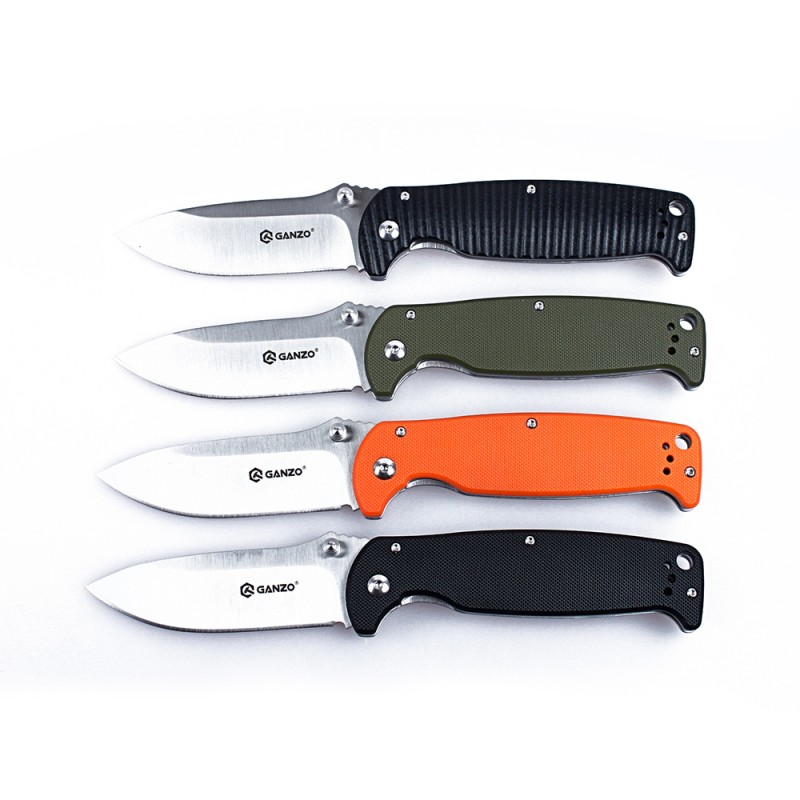 Knife Ganzo G742-1 (Black, Green, Orange)