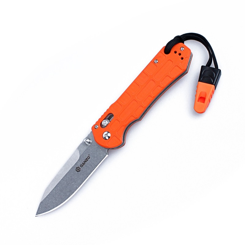 Knife Ganzo G7452P-WS (Black, Orange)