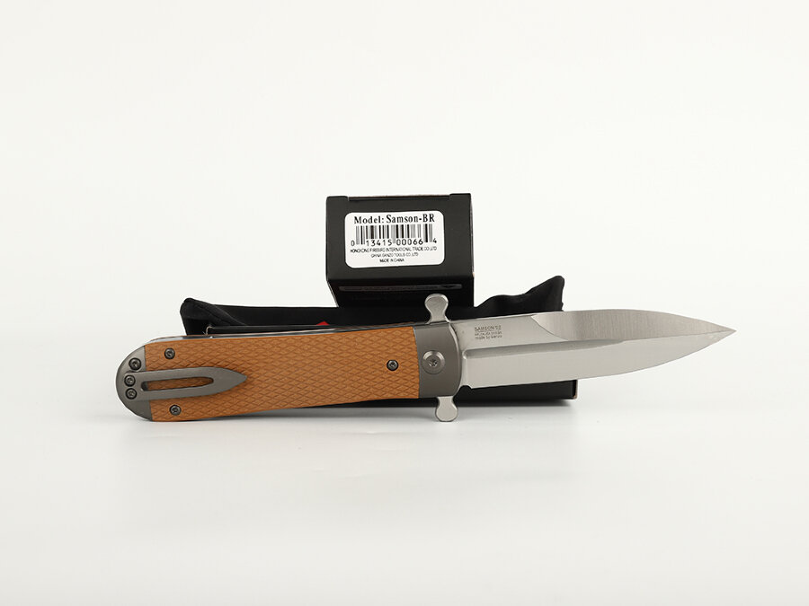 Knife Adimanti by Ganzo (SAMSON design) Brown