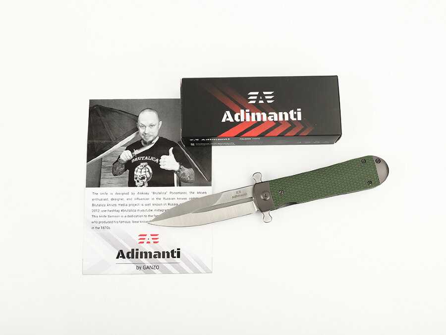 Knife Adimanti by Ganzo (SAMSON design) Green