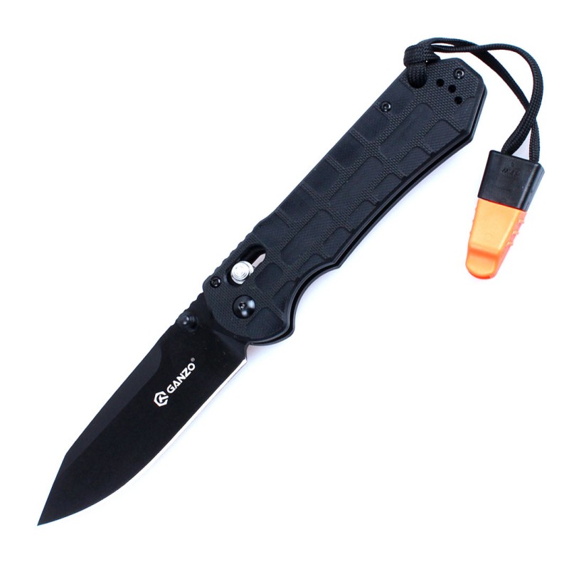Knife Ganzo G7453P-WS (Black, Orange)
