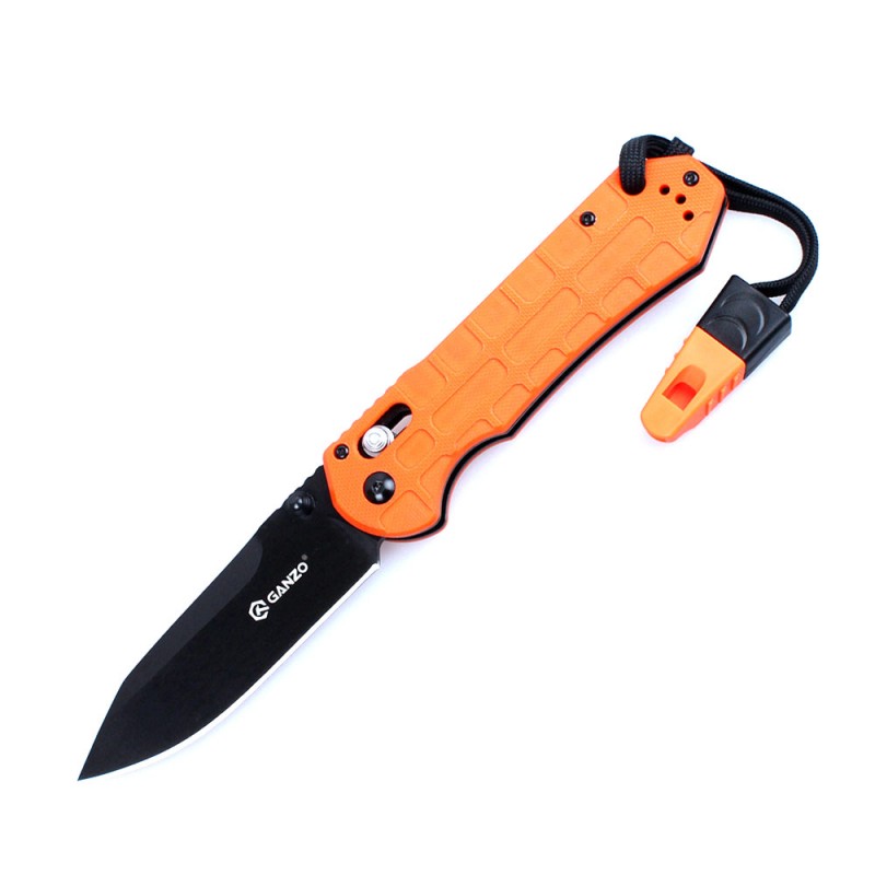 Knife Ganzo G7453P-WS (Black, Orange)