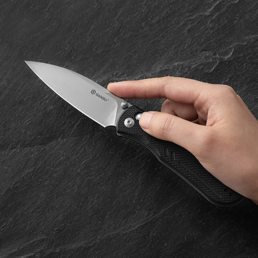 Knife Ganzo G771(Black, Green-blue, Gray)