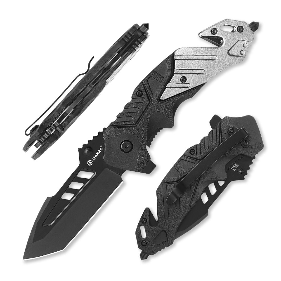 Knife Ganzo G629 (Green, Grey, Red)