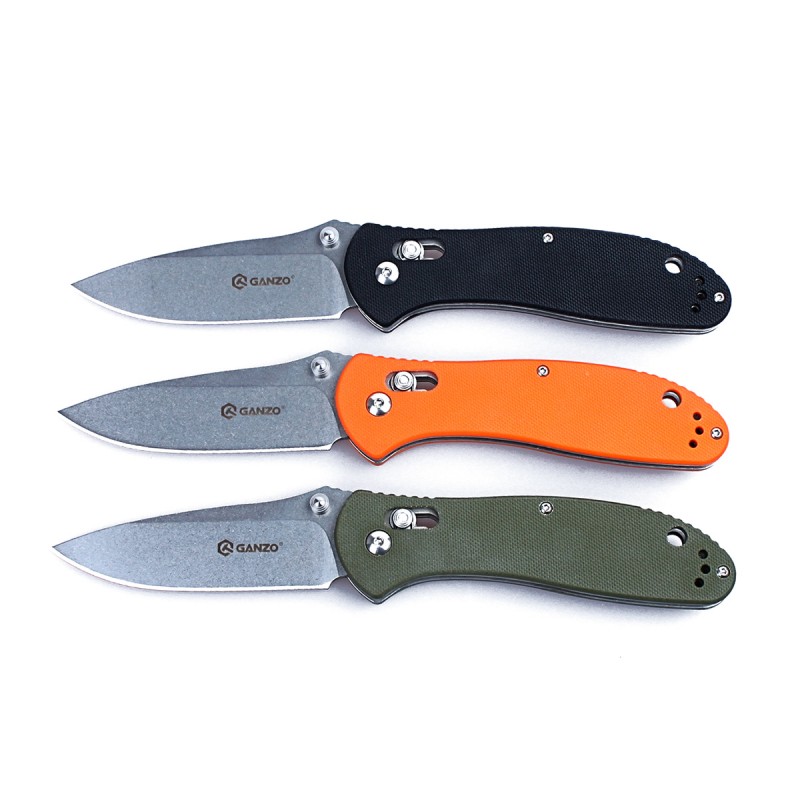 Knife Ganzo G7392 (Orange, Black, Green)