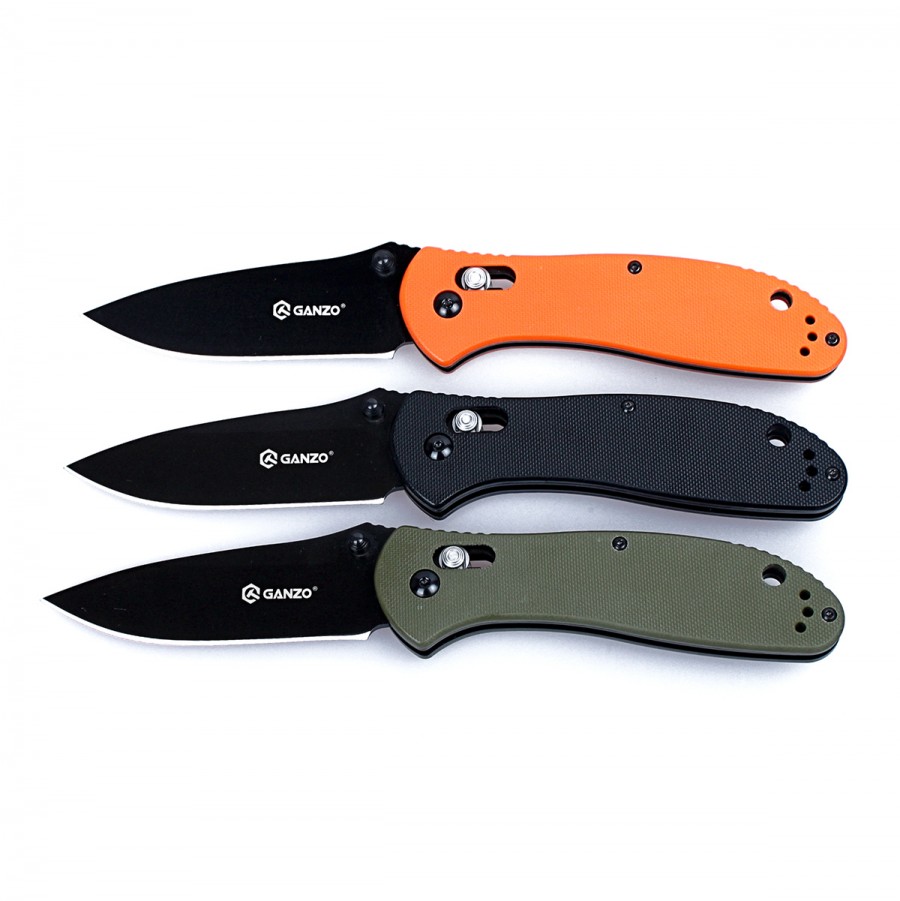 Knife Ganzo G7393 (Orange, Black, Green)