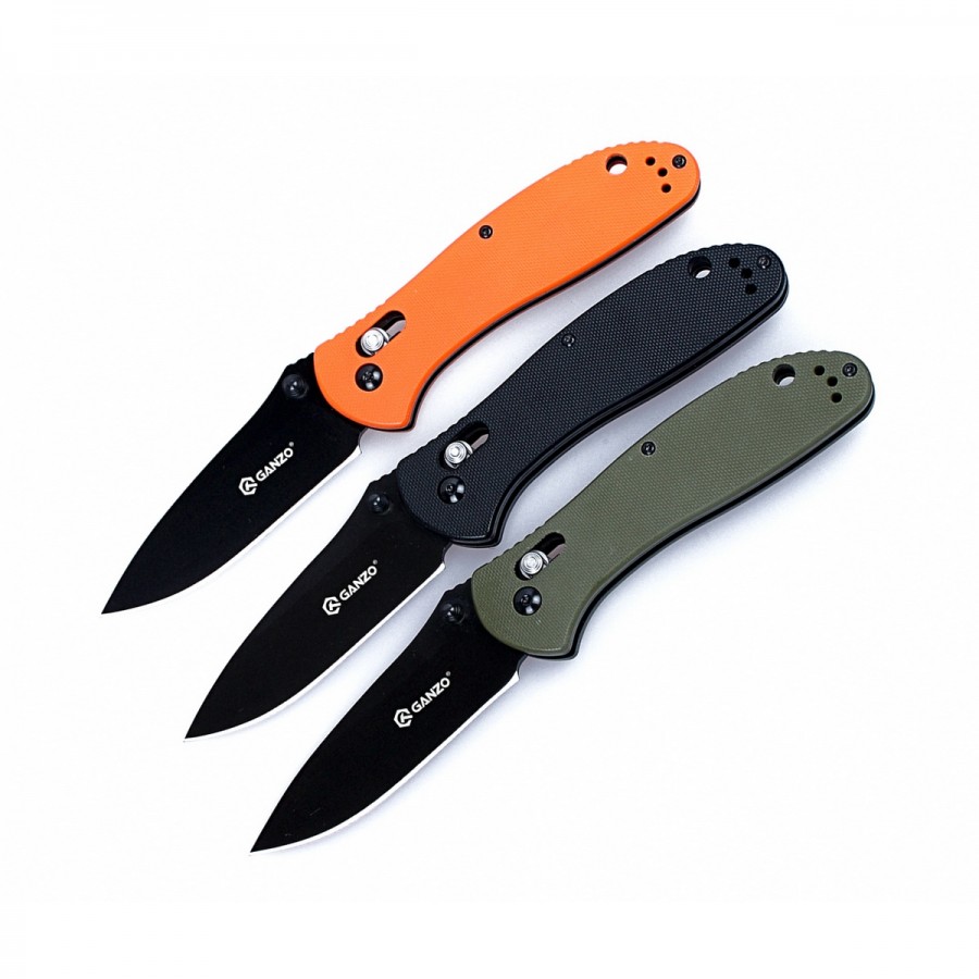 Knife Ganzo G722 (Black, Green, Orange) online catalog ,  description of Knife Ganzo G722 (Black, Green, Orange), characteristics  Knife Ganzo G722 (Black, Green, Orange)