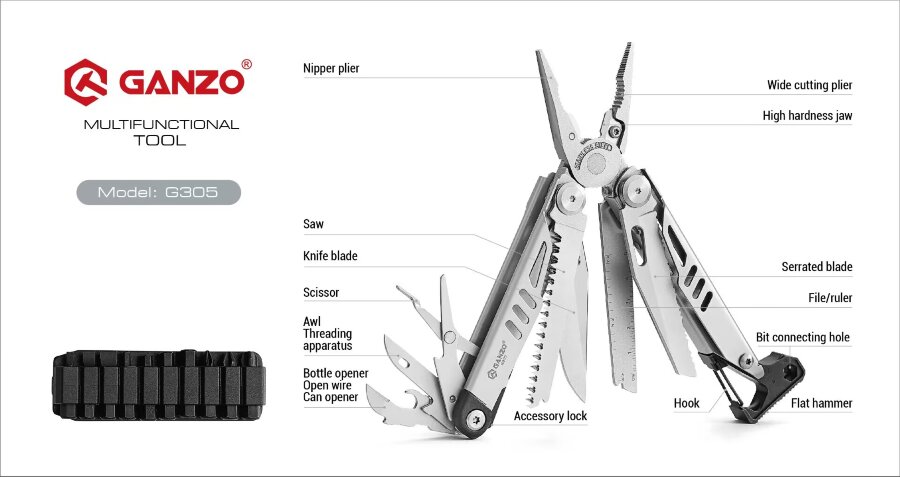 MULTI-TOOL GANZO G305